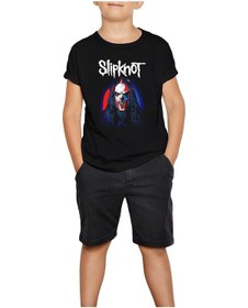 Resim Slipknot Mick Thomson Face Siyah Çocuk Tişört Siyah 