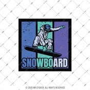 Resim Bay Etiket Hbg90 Snowboard Yazili Etiket 