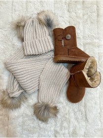 Resim MiaBaby Atkı Bere ve Bot Seti 