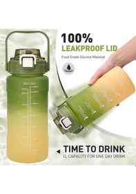 Resim Uzpace Vagon Life 1500 Ml. Yeşil Renkli Pipetli Matara 2213 
