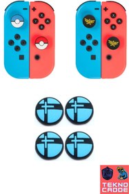 Resim beboncool Nintendo Switch/Switch OLED/Switch Lite Analog Koruyucu Silikon Pad 