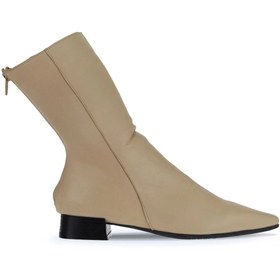 Resim Bueno Shoes Bej Deri Kadın Topuklu Bot 01wr3011 