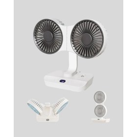 Resim Hatıra Kutusu 4 Kademeli Hız Ayarlı USB Şarjlı Çift Taraflı Masaüstü Vantilatör - Lisinya 