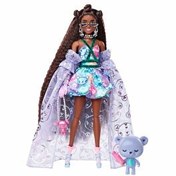Resim Barbie Extra Fancy Mor Kostümlü Bebek HHN13 