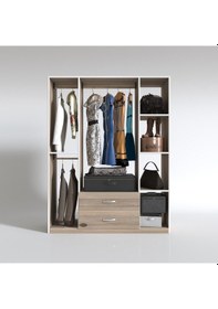 Resim Kenzlife giysi dolabı orhan 175*120*40 crd gardırop 2 çekmeceli 