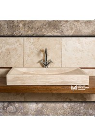 Resim Traverten Dikdörtgen Lavabo 