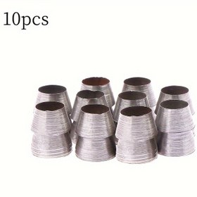 Resim 10 Adet Karbon Çeliği Güvenlik Yuvarlak Sap Çekiç, Endüstriyel Çekiç Sapı Bölme Kama Seti, Zanaat ve DIY Projeler için Dayanıklı Metal Alet 