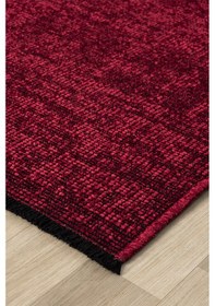 Resim Antik Bordo Halı Yıkanabilir Kaymaz Taban Şönil Kilim Dokuma Pamuk Taban Kilim 10115a Bordo 