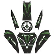 Resim Sevenkardeşler Kawasaki Zx10r Uyumlu Siyah Yeşil Tank Pad Set 