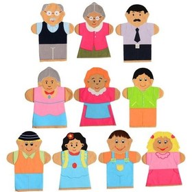 Resim İnsanlar Kukla Seti 10 lu 