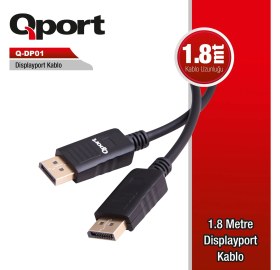 Resim Binbir Göz Bilgisayar Qport Q-DP01 Ver.1.2 Dısplay Kablo 1.8mt 
