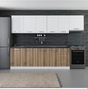 Resim Minar 295 Cm Mutfak Dolabı Beyaz Dore 295-D4 Beyaz 