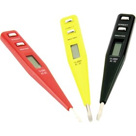 Resim Fuji Kontrol Kalemi Voltaj Ölçer LCD Ekran Dijital Voltaj Kontrol 12-250V 