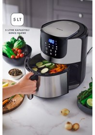 Resim Homend Airfryday 2502H 8 Programlı 5 L Airfryer 