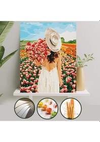 Resim Sayılarla Boyama Tuval Seti 40X50 Cm - Lale 