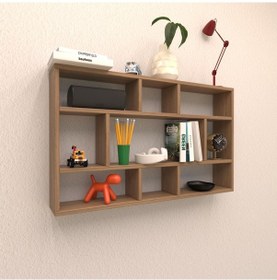 Resim Rafkestir Monaco Duvar Rafı Kafkas Meşe ( Mat ) 