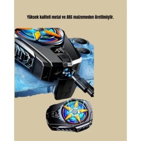 Resim K-Yonlineticaret Ergonomik Telefon Soğutucu - 2 Hız Ayarı, Hafif ve Taşınabilir 