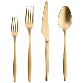 Resim Emsan Goldinoks Yeni Mat Gold 24 Parça 6 Kişilik Çatal Kaşık Bıça 
