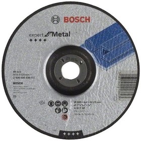 Resim Bosch Expert For Metal Bombeli Taşlama Diski 180 x 8.0 MM - 2608600379 