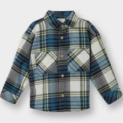 Resim Defacto Erkek Bebek Ekose Desenli Flanel Uzun Kollu Gömlek G0765a525wner118 Ekru 