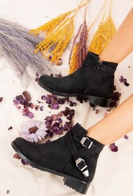 Resim Fox Shoes Siyah Baskı Kadın Bot A726193409 