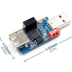 Resim Adum3160 Usb Izolatör Modül Usb Port Koruyucu Usb2.0 2500v 12mbps 
