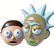 Resim 1 adet Rick ve Morty Rick Maske - Dayanıklı Plastik, İç/Dış Mekan Kullanımı, Halloween ve Cosplay Etkinlikleri için İdeal, Festivite Uygun Aksesuarlar | Eğlenceli Tasarım | Dayanıklı Plastik Maske, Rick ve Morty Maske 