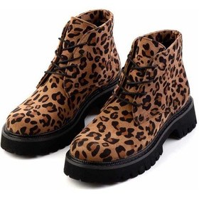Resim Leopar Leather Kadın Bot & Bootie K02666430002 Leopar 