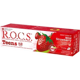 Resim Rocs Teens 8-18 Yaş Yaban Çileği Tadında Diş Macunu 74gr 