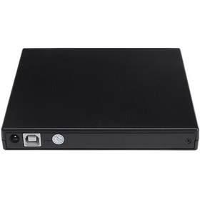 Resim Moveevo Dışarıda Takılan Usb 2.0 Dvd/cd Sürücü, 24x Cd-rom/cd-r, 8x Dvd-rw Yazıcı, Windows Ve Mac Uyumlu, Siyah 