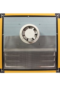 Resim Kadıoğlu Menfez Sineklik Aspiratörlü Fanlı Alüminyum Yapıştırma Menfez Mat Siyah 