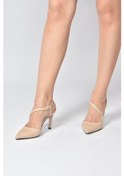Resim Fox Shoes Ten Sivri Burun Kadın Topuklu Ayakkabı K404910809 