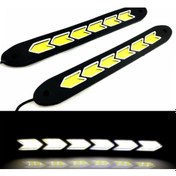 Resim Carub 6 Led Gündüz Ledi Lamba 12V Sıralı Cob Elastik Beyaz 2 Adet ŞüsCarOto Aynı Gün ÜCRETSİZ KARGO