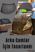 Resim Ankaflex 2 Adet Araba Araç Oto Yan Cam Güneşlik Örtü Perde Kılıf Güneşliği Araba Araç Arka Yan Cam 