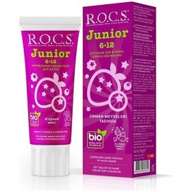 Resim Rocs Junior Orman Meyveli 6-12 Yaş Florürsüz Diş Macunu 74 Ml 