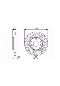 Resim Renault Laguna Iii 1.6 16V 2007-2015 Bosch Ön Fren Diski 