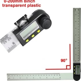 Resim 2Liyao 200MM Plastik 200MM 8 Inç Elektronik Açı Ölçer Ölçer Plastik Dijital Iletki Inklinometre 20 cm Gonyometre Seviye Ölçme Aracı (Yurt Dışından) 