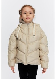 Resim Kız Çocuk Şişme Mont 51320 Bej 
