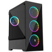 Resim Frısby Fc-9310G 650W 80+ 4X120Mm Dual Rıng Rgb Fan Usb 3.0 Midi Tower Siyah Kasa 