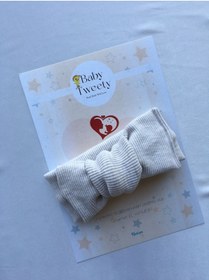 Resim Baby Tweety El Yapımı Ribana Kız Bebek Bandana 