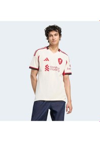 Resim Adidas Liverpool Fc 25-26 Deplasman Erkek Beyaz Futbol Forması Jv6487 Beyaz 