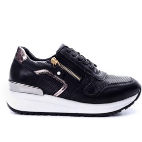 Resim Kadın Fermuar Detaylı Sneaker 
