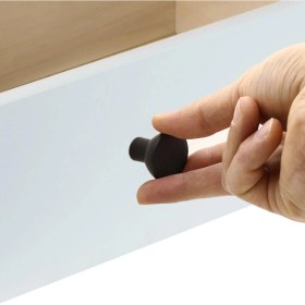Resim Badem10 Çayıralan Plastik Düğme Çekmece Kulp Dolap Mobilya Mutfak Kapak Kulbu Siyah Kulplar 10 Adet 