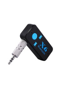 Resim X6 Bluetooth Müzik Alıcısı 3.5 MM Aux Adaptör Araç Kiti 