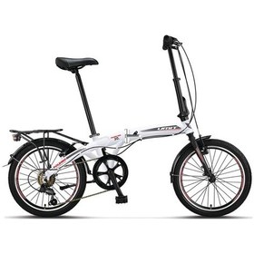Resim Ümit 2036 Foldıng Katlanır Bisiklet V 20 Jant 6 Vites Beyaz Silve 