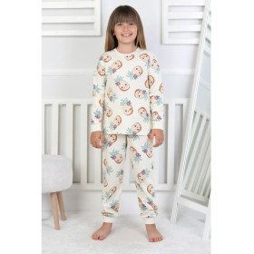 Resim Cute Ananas Desenli Kız Çocuk Pijama Takımı 