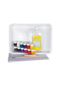 Resim Artdeco Ebru Başlangıç Seti A4 Tekneli 12x15ml 