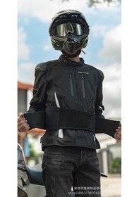 Resim Novahub Lyon Motosiklet Uzun Mesafe Yürüyüşü, Dayanıklı Bel Koruması, Off-road Motosiklet Koruma Ekipmanı B-l, Pvc Ve Polyester B - L 
