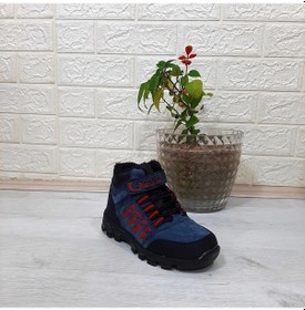 Resim Black Sea 542 Mavi-kırmızı Kürklü Fermuarlı Cırtlı Erkek Çocuk Bot 001 