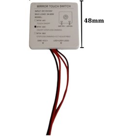 Resim Dokunmatik Touch Ayna Arkası Sensör 12-24v 5a Led Işık Banyo Aynası Sensörü Mobilya Sensörü 